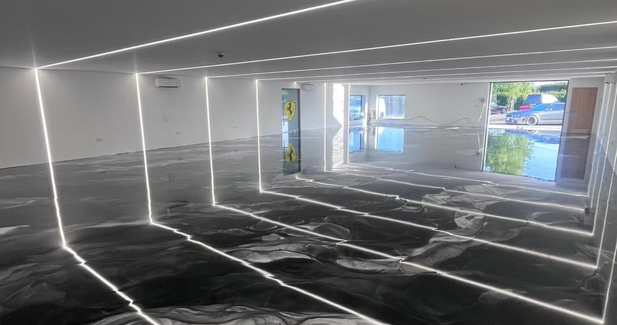 Epoxy garage flooring by WonderFloors