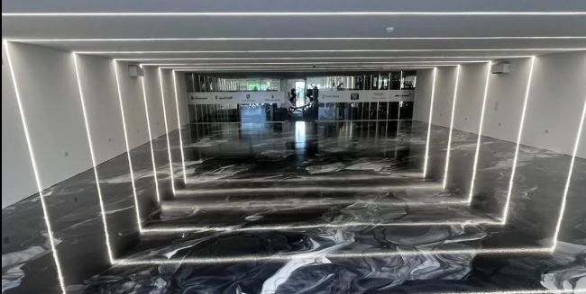 Decorative bespoke resin floor